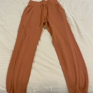 lululemon rust workout pant